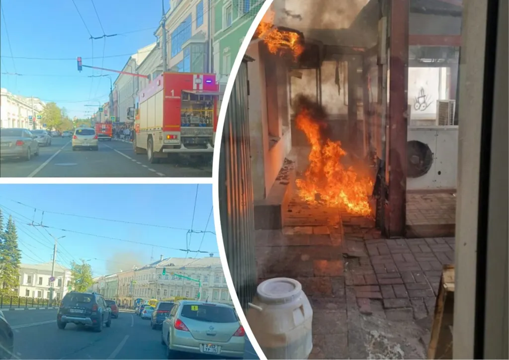 В центре Ярославля горел ресторан быстрого питания