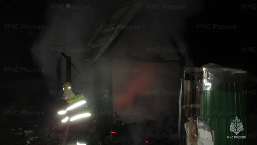 В Ярославской области горела баня