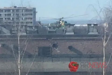 Ярославцы продолжают выкладывать фото вертолета с президентом