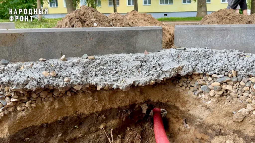 В Тутаеве сквер афганцев благоустраивают с нарушениями