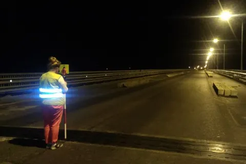 На Октябрьском мосту в Ярославле в ночь с 20 на 21 августа поведены первые испытания