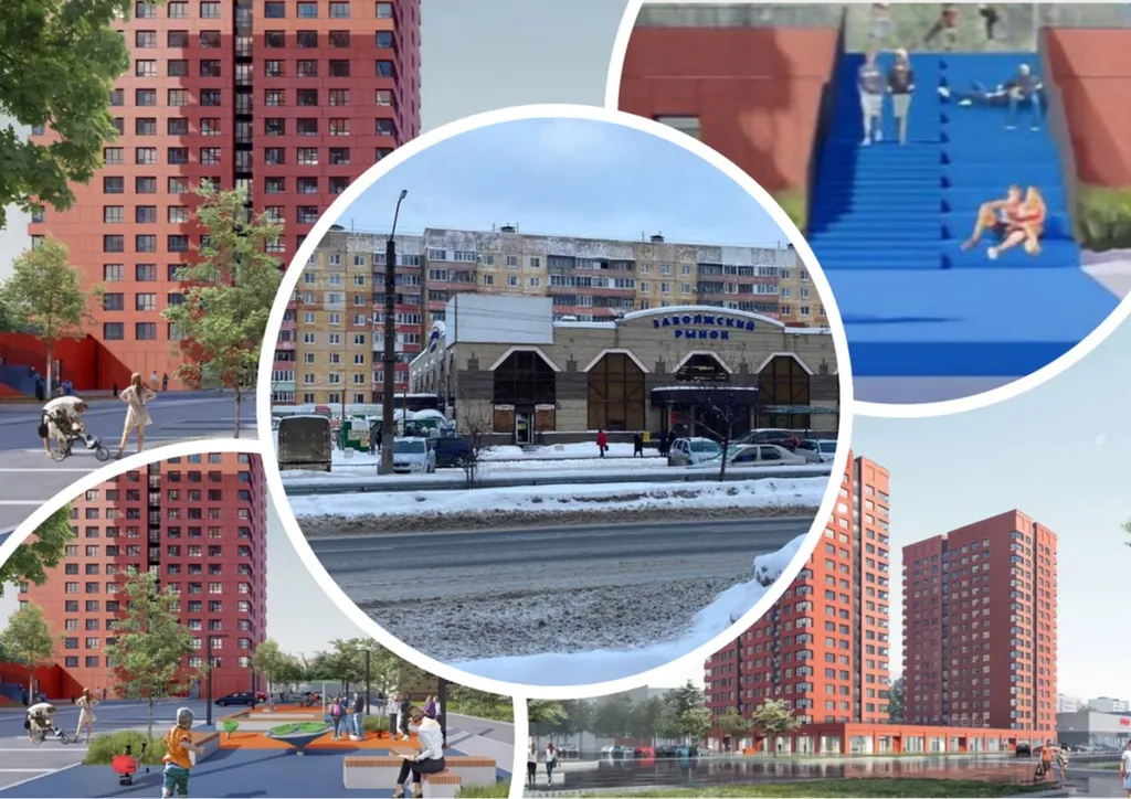 В Ярославле на месте заволжского рынка появятся «башни-близнецы»