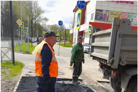 Рыбинские коммунальщики объяснили «покраску» асфальта на велодорожке