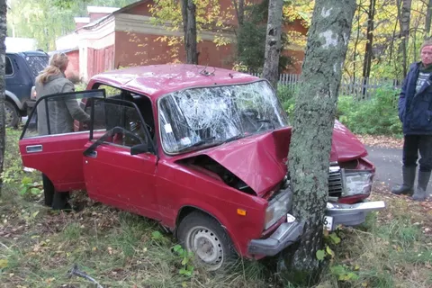 В Ярославской области «Жигули» врезались в дерево
