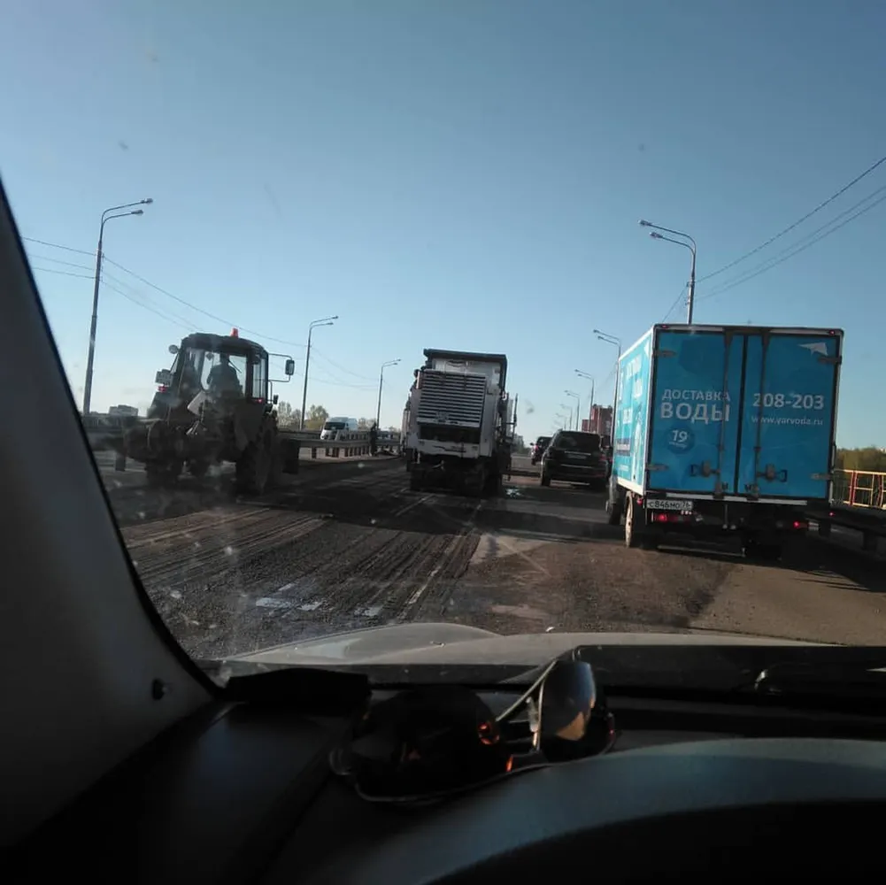 На Толбухинском мосту в Ярославле начался ремонт