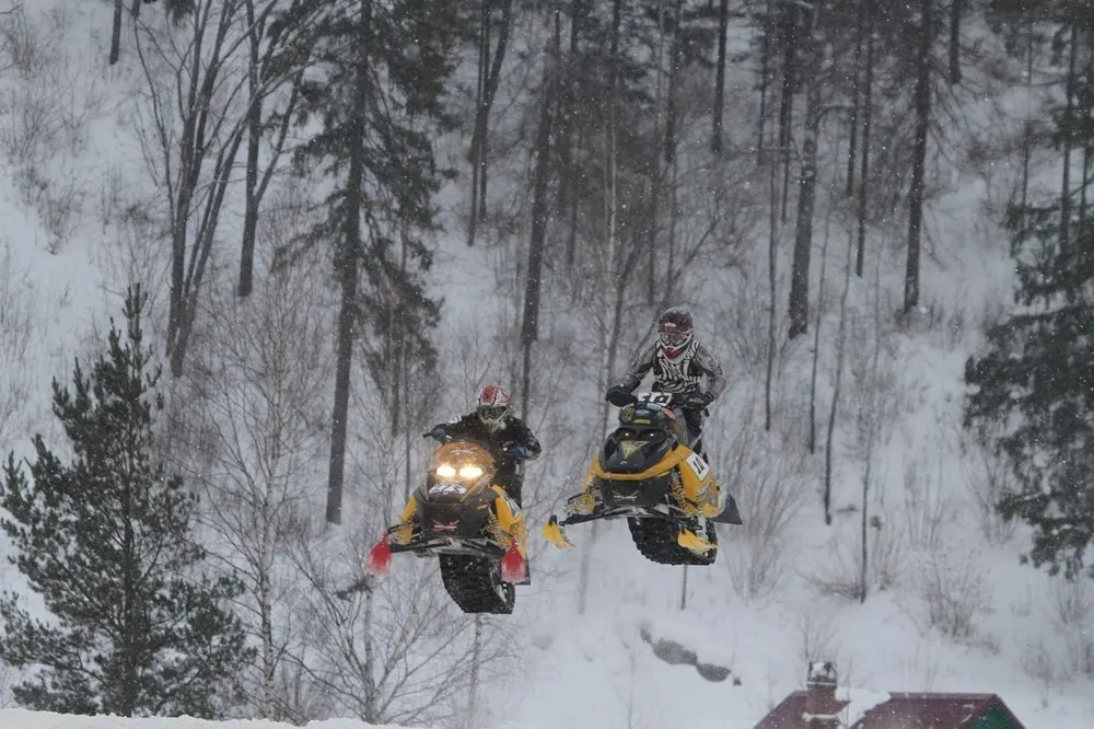В Рыбинске Ярославской области завершился Чемпионат России по снегоходному кроссу