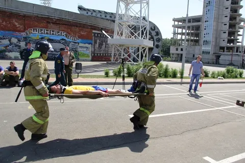 В Ярославле соревновались добровольные пожарные