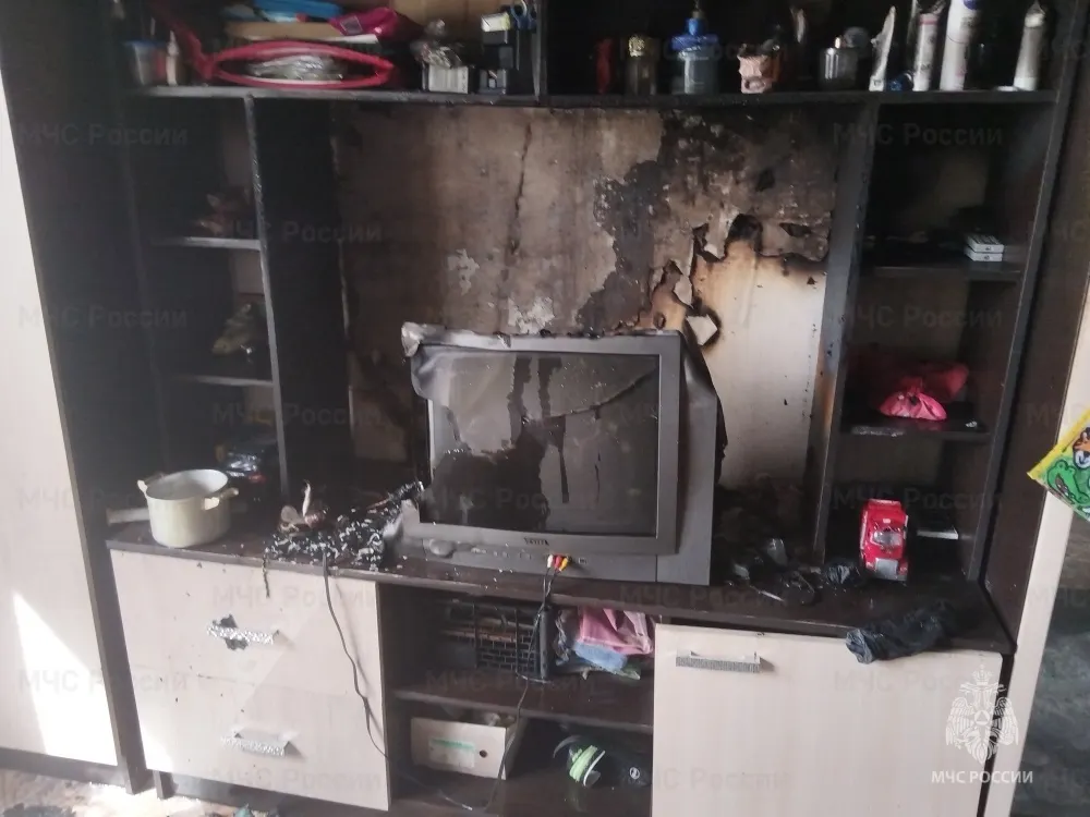 В Ярославле при пожаре в жилом доме пострадала женщина