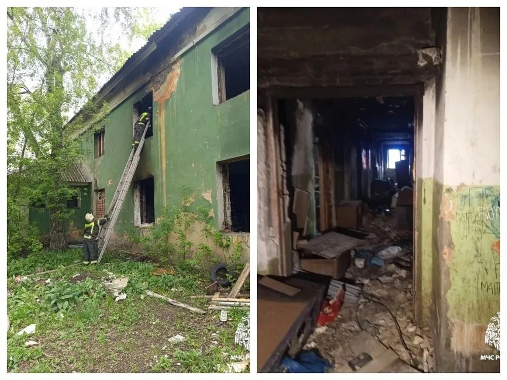 В Ярославле подожгли заброшенные дома на Пятерке