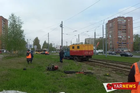В Дзержинском районе Ярославля встали трамваи