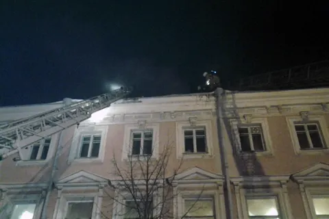 В Ярославле горел чердак Дома офицеров