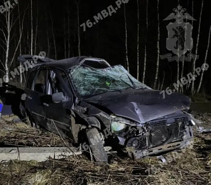 Под Тутаевом машина врезалась в электроопору, погибла пассажирка