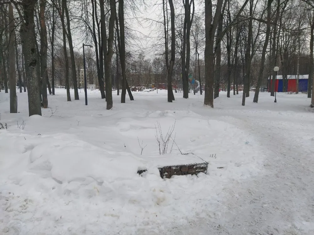 Из ярославского парка пропала упавшая от ветра стела