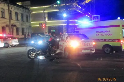 В Ярославле пьяный мотоциклист попал в ДТП
