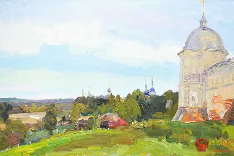 Желающие посетить выставку художника и священника Василия Шиханова не поместились в зал. Фоторепортаж