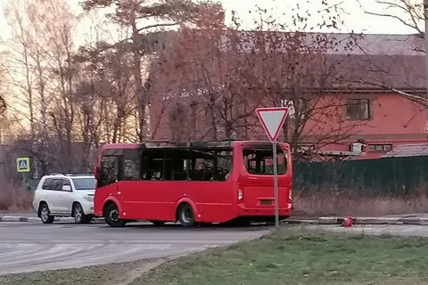 В Ярославле сгорел рейсовый автобус