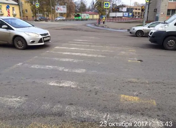  Миллионы, потраченные на разметку в Ярославле, смыло дождем: фото