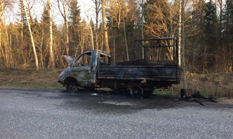 В Ярославской области сгорела «Газель»