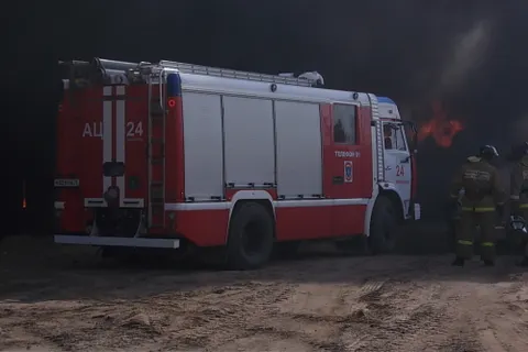 В промзоне на «Резинотехнике» горели покрышки