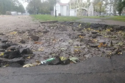 В Ярославле затягивается благоустройство Юбилейного парка