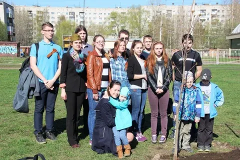 В Ярославле вновь высаживали деревья в честь юбилея Победы