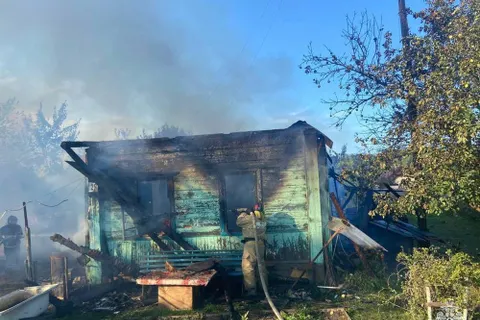 В Ярославской области сгорел жилой дом