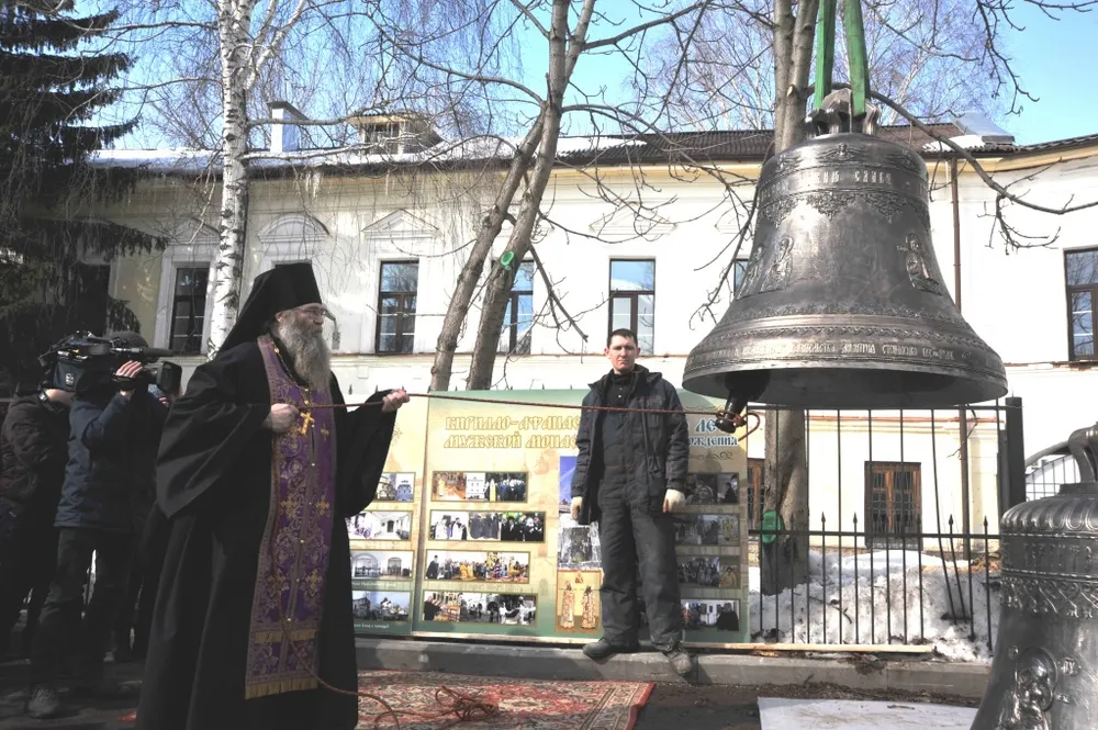 На звоннице Кирилло-Афанасиевского монастыря в Ярославле вновь зазвучали колокола