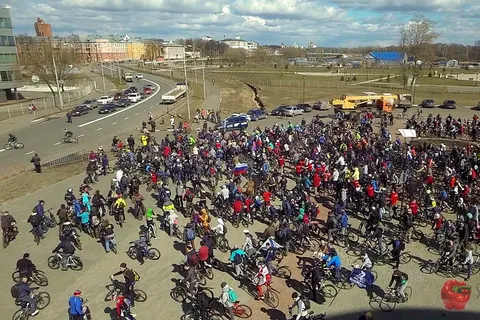 В Ярославле прошел велопробег