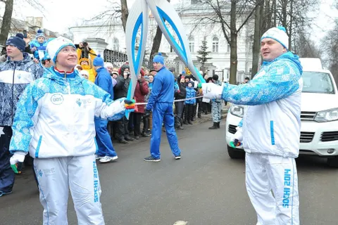 В Ярославле прошла эстафета паралимпийского огня. Фоторепортаж