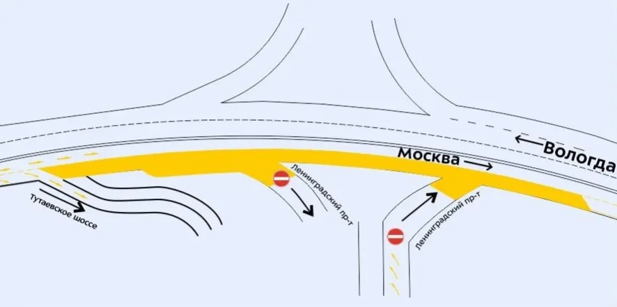 В Ярославле поменяют схему движения по Юбилейному мосту