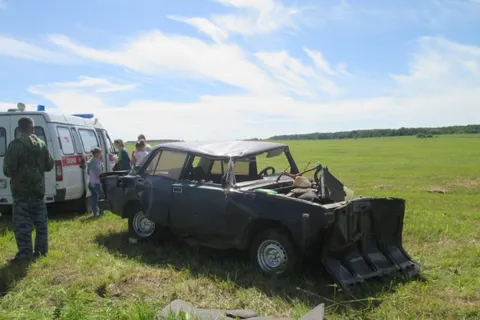 В Переславском районе «кувыркались» «Жигули» без номеров