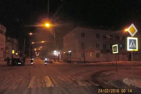 В полночь в Рыбинске автоледи получила травму головы