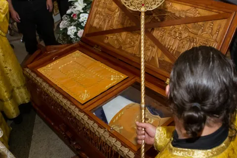 В Рыбинск доставили мощи адмирала Ушакова