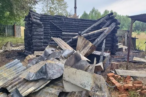 В Ярославской области сгорел недострой