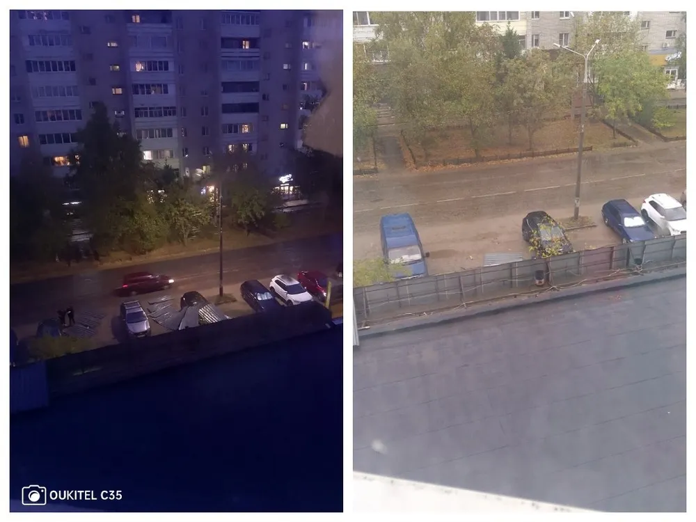 В ярославском райцентре кровлю магазина сорвало на машины