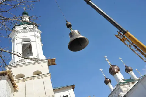 В Ярославле воссоздали колокольню Кирилло-Афанасиевского монастыря