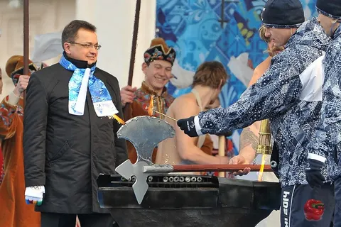 В Ярославле прошла эстафета паралимпийского огня. Фоторепортаж