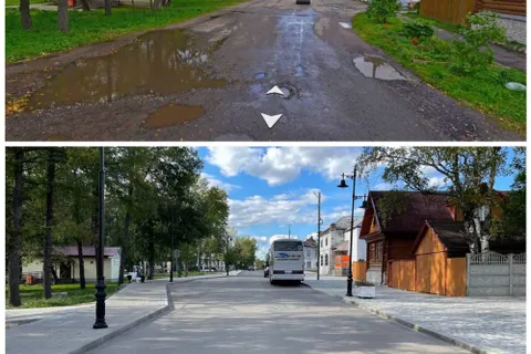 Благоустройство исторического центра Тутаева не продержалось и двух лет