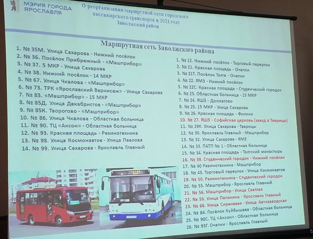 Замечания ярославцев по новой транспортной схеме не учли