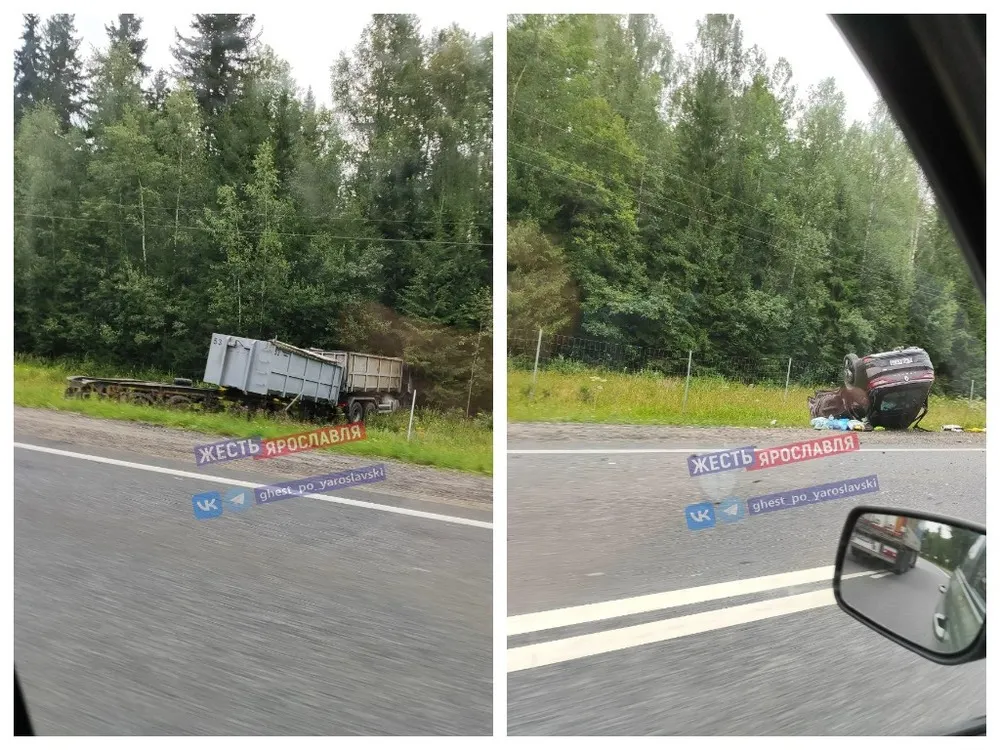 В Ярославской области столкнулись «Рено» и грузовик