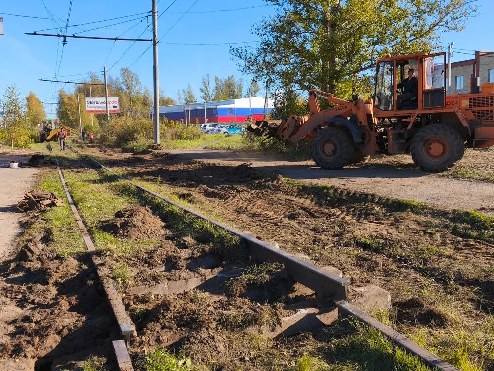 В Ярославле началась реконструкция новых участков трамвайных путей