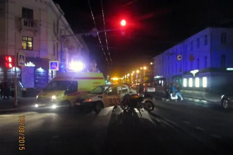 В Ярославле пьяный мотоциклист попал в ДТП