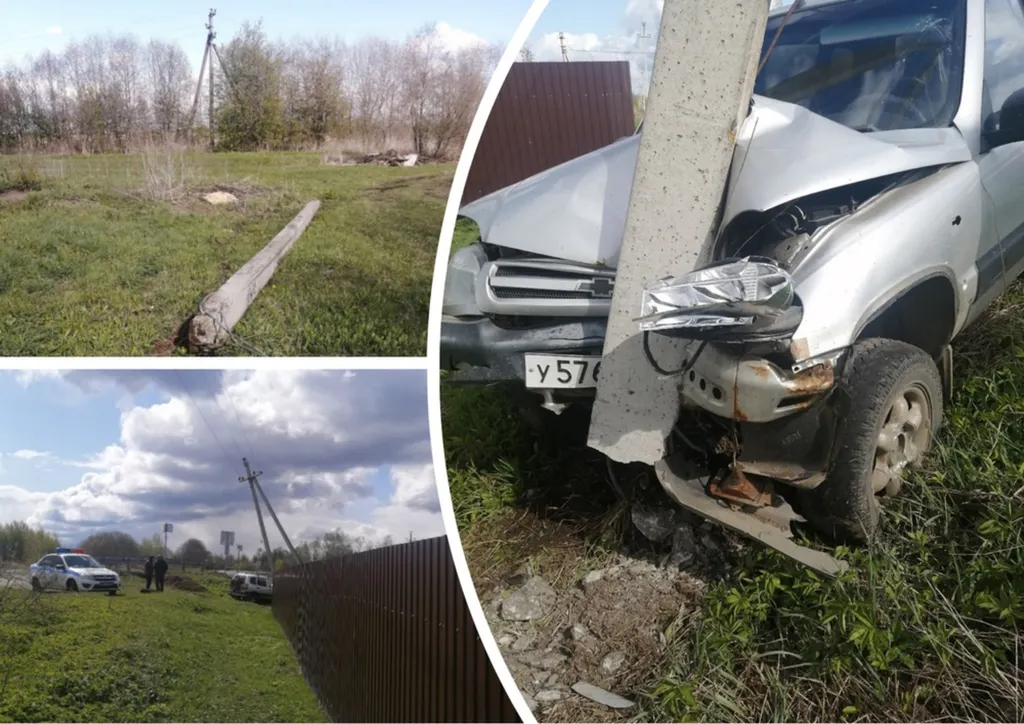 В Ярославской области водитель оставил без света половину села