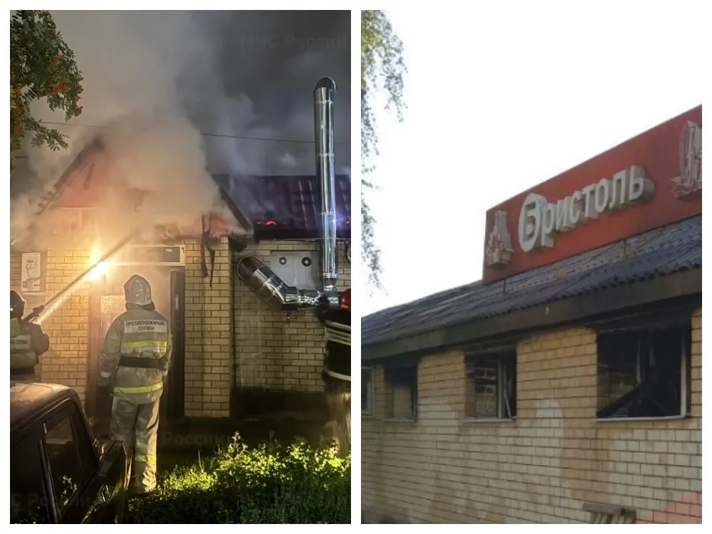 В Ярославле горела шашлычная и алкомаркет