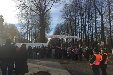 Жители Ярославля вышли на улицу с плакатами про мэра