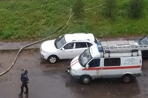 В Рыбинске горел бывший завод «Призма»