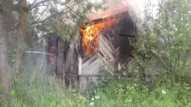 Под Рыбинском меньше чем за час полностью сгорела дача