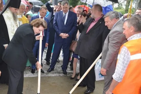 На месте строительства храма в Никульском заложили первый камень