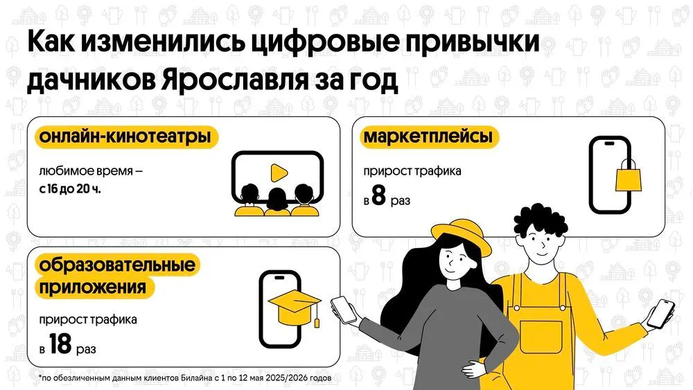 Дачники Ярославля смотрят кино онлайн после 16 часов – Билайн