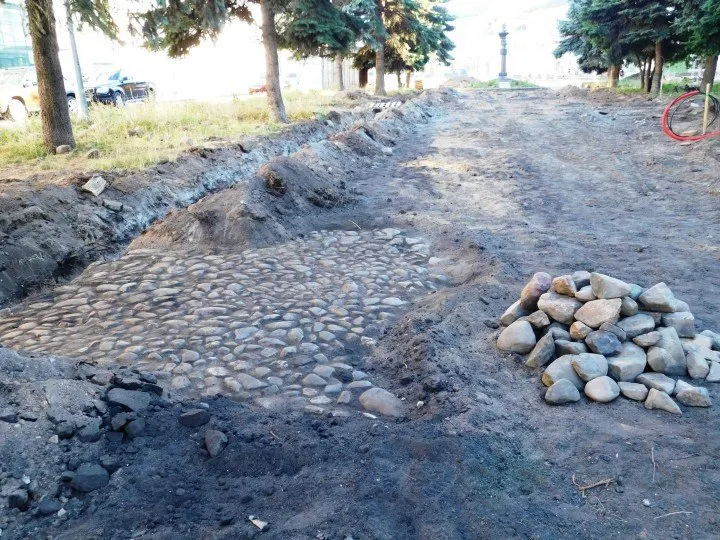 В Рыбинске старинная брусчатка станет частью нового городского дизайна